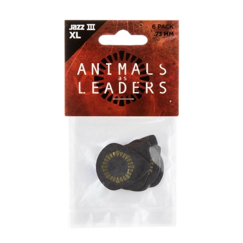 Dunlop AALP04 Animals As Leaders Tortex Jazz III XL 0.73mm Plectrum 6-Pack