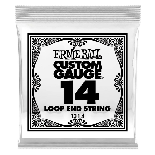 Ernie Ball 1314 Loop End Plain Steel .014 Losse Snaar 6-Pack