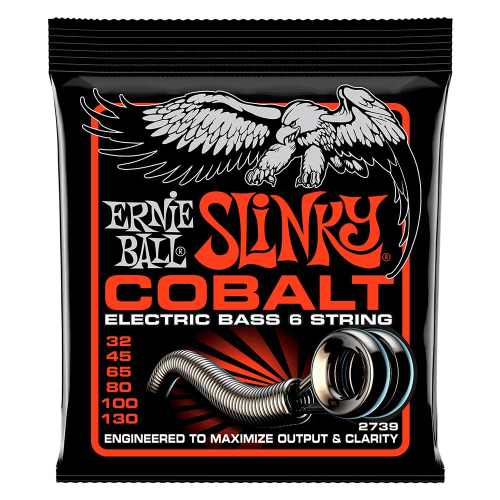 Ernie Ball 2739 Cobalt Slinky Bassnaren 6-Snarig (32-130)
