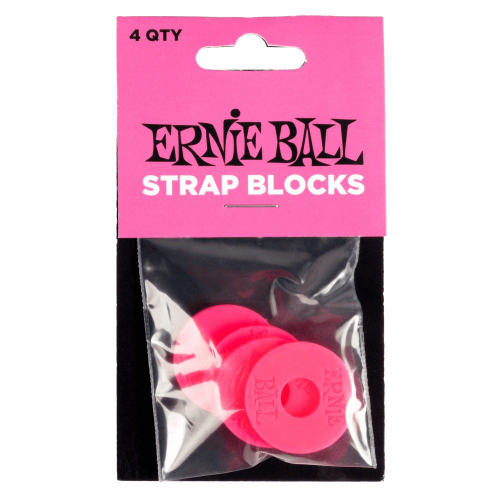 Ernie Ball 5623 Strap Blocks Roze 4-Pack