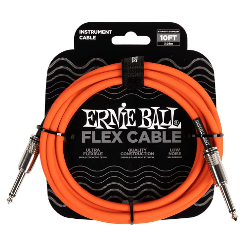 Ernie Ball 6416 Flex Cable Gitaarkabel Oranje 3 Meter