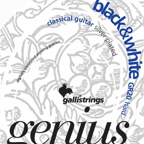 Galli GR20 Genius Black & White Klassieke Snaren - Hoge Spanning