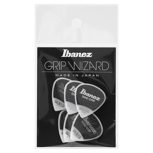 Ibanez PPA16XSG-WH Grip Wizard Sand Grip 1.2mm Jazz Plectrum 6-Pack - Wit