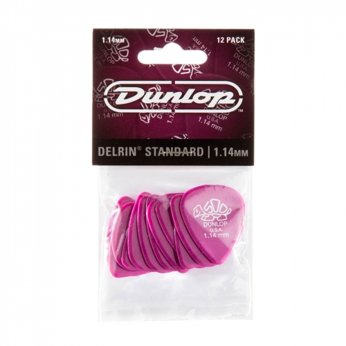 Dunlop 41P114 Delrin Plectrum 1.14mm 12-Pack