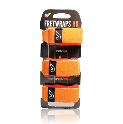 GruvGear FW-3PK-ORG-MD Fretwraps Flare Oranje Medium 3-Pack