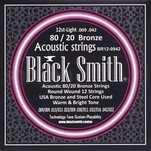 BlackSmith BR12-0942 Snaren voor 12-Snarige Akoestische Gitaar (09-42)