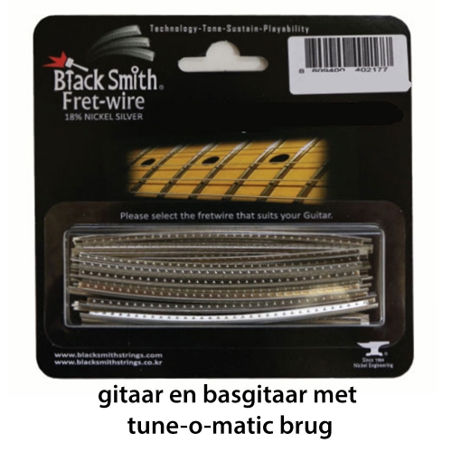 BlackSmith DHP-27C3 Fretdraad Medium/Jumbo Tune-o-Matic Gitaar en Basgitaar (Set 24 stuks)