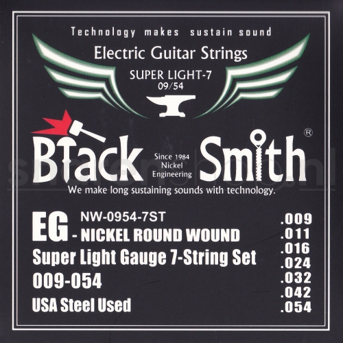 BlackSmith NW-0954 Elektrische Gitaarsnaren (7-Snarig) (9-54)