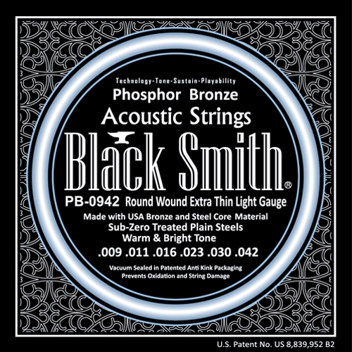 BlackSmith PB-0942 Akoestische Gitaarsnaren Phosphor Bronze (9-42