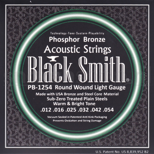 Blacksmith PB1254 gitaarsnaren akoestische gitaar, light, phosphor brons