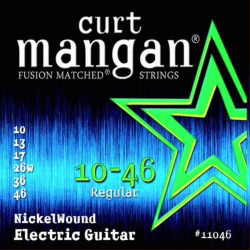 Curt Mangan 11046 Nickelwound Snaren voor Elektrische Gitaar (10-46)