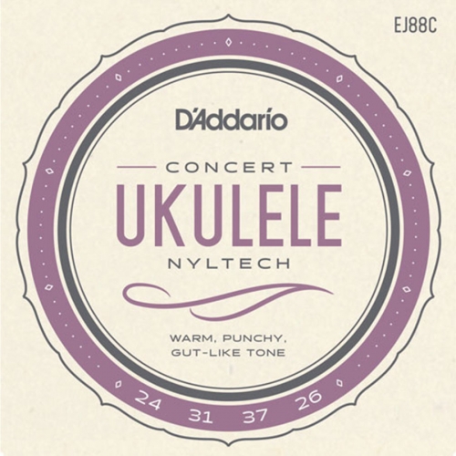 D'Addario EJ88C Nyltech Concert Ukelele Snaren (24-37)