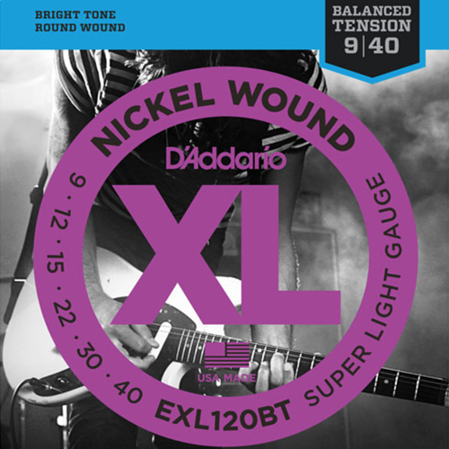 D'Addario EXL120BT Round Wound Snaren voor 6-Snarige Elektrische Gitaar (9-40) 