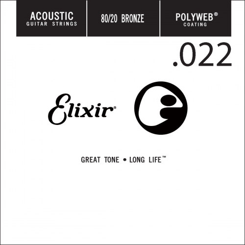 Elixir 13122 Polyweb Bronze Acoustic .022 Losse Snaar