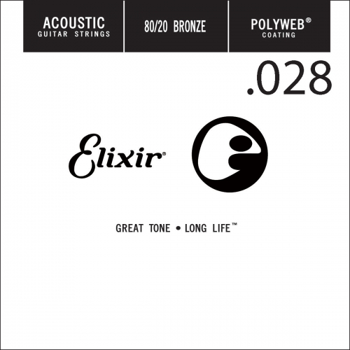 Elixir 13128 Polyweb Bronze Acoustic .028 Losse Snaar