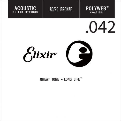 Elixir 13142 Polyweb Bronze Acoustic .042 Losse Snaar
