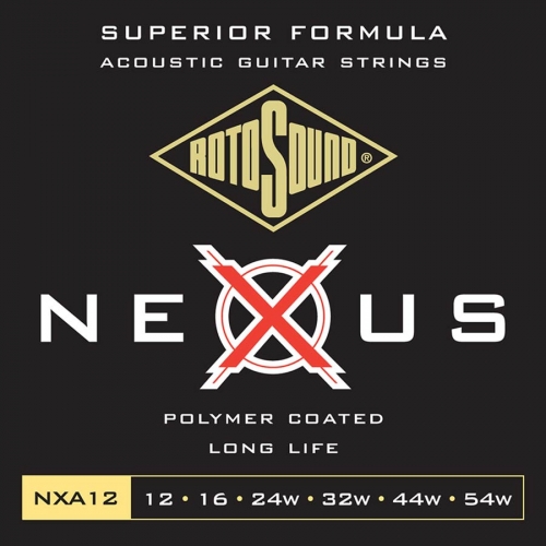 Rotosound NXA12 Nexus Coated Phosphor Bronze Westernsnaren (12-54)