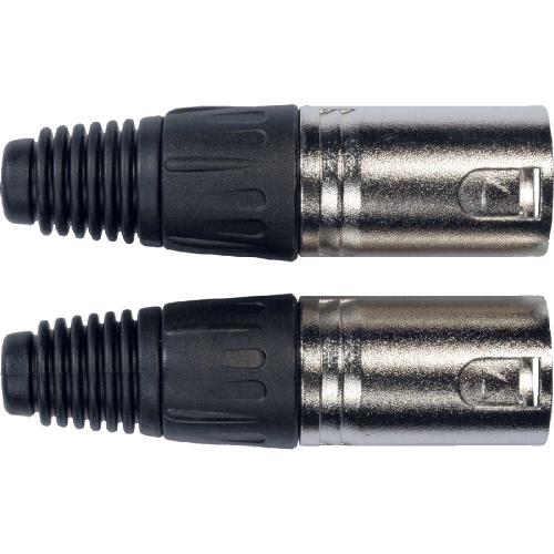 Yellow Cable XLR01 Male XLR Kabeldeel (Set van 2)