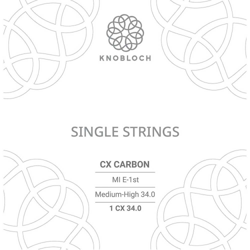 Knobloch 1CX34.0 CX Carbon Losse E1-Snaar Medium/Hoge Spanning