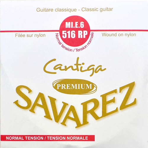 Savarez 516RP Cantiga Premium Silverplated Losse Klassieke E6-Snaar - Normale Spanning