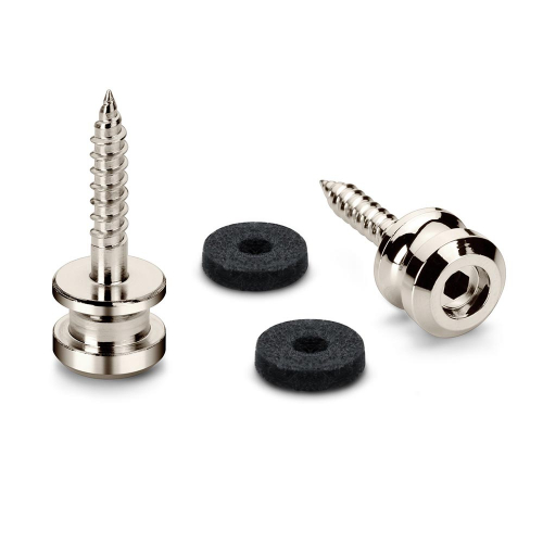 Schaller S-Locks Strap Button Set Nickel 22mm 24030100