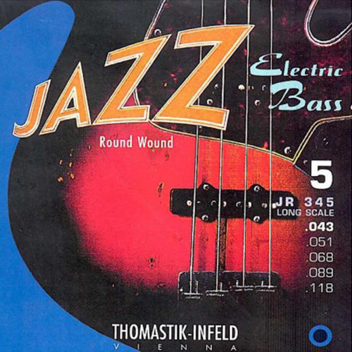 Thomastik JR345 Jazz Round Wound Bassnaren 5-Snarig (43-118)