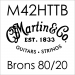 Martin M42HTTP 80/20 Bronze .042 Losse Snaar