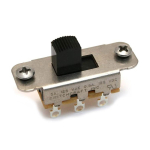 Allparts EP-0260-023 Switchcraft 2-Standen Schuifschakelaar On-On Zwart