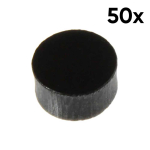 Allparts LT-0483-023 Fingerboard Inlay Dots 6.35mm Zwart (50 Stuks)