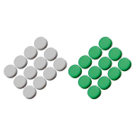 Allparts LT-5494-000 Fingerboard Inlay Dots 6.35mm Glow in the Dark (12 Stuks)