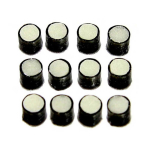 Allparts LT-5497-023 Fingerboard Inlay Side Dots 2.3mm Glow in the Dark met Zwarte Ring (12 Stuks)