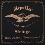 Aquila 140U Thunderblack 4-Snarige Bas Ukulele Snaren 18" tot 21" Schaallengte (94-200)