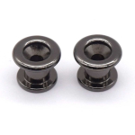 AxLabs KD2E1018BN Longer Neck Area Strap Buttons Zwart Nikkel (Set van 2)