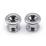 AxLabs KD2E1018CR Longer Neck Area Strap Buttons Chrome (Set van 2)