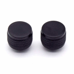 AxLabs KD2E1021SB Gretsch Style Strap Buttons Satin Black (Set van 2)