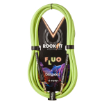 Bespeco RKJJ600FYE Rock-It Fluo Series Fluo Geel Gitaarkabel 6 Meter