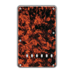 Boston BP-313-MO Backplate Standaard Stratocaster 3-Laags Marble Orange