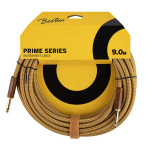 Boston GCRT-90 Prime Series Yellow Tweed Gitaarkabel Recht 9 Meter