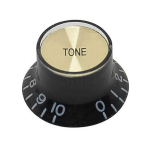 Boston KB-132-T Tone Knop SG/Double Cutaway Model Metrisch Zwart en Goud