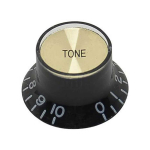 Boston KB-136-T Toon Knop SG/Double Cutaway Model Inch Type Zwart en Goud