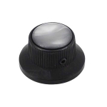 Boston KB-263 Bell Knop met Zwarte Parelmoer Inlay Zwart