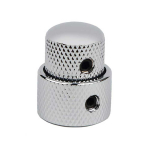 Boston KCH-280 Dubbele Dome Knop 15x14mm + 19x12mm Chrome