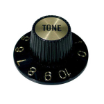 Boston KG-260-T Witch Hat Tone Knop Metrisch Zwart met Goud