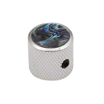 Boston KN-237 Dome Knop met Abalone Inlay Nickel