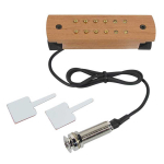 Boston SHP-250-EPJ Klankgat Element met Eindpin Jack voor Akoestische Gitaar - Bubinga