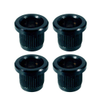 Boston TB-30-B String Ferrule / Snaarbus Basgitaar 9.6mm x 11.5mm Zwart 4-Pack