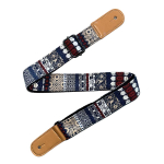 CLXmusic CWUS1-1 Geweven Ukulele Band Rood/Wit/Blauw/Crème (Motief 1)