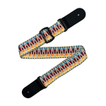 CLXmusic CWUS2-12 Geweven Ukulele Band Blauw/Rood/Bruin/Oranje/Geel (Motief 12)