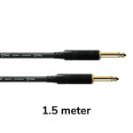Cordial CCI1.5PP Essentials Gitaarkabel Vergulde Connectoren 1.5 Meter