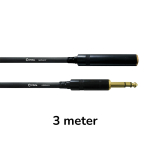 Cordial CFM3VK Jack Verlengkabel Stereo 3 Meter